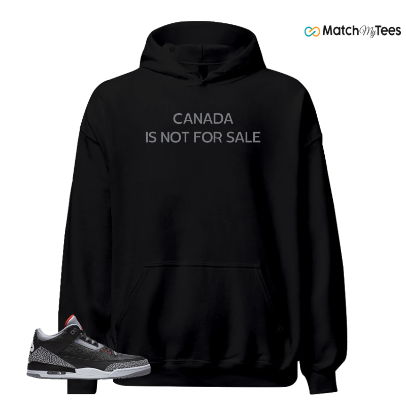 NIKE AIR JORDAN 3 BLACK CEMENT REIMAGINED SNEAKER Matching Tees hoodie