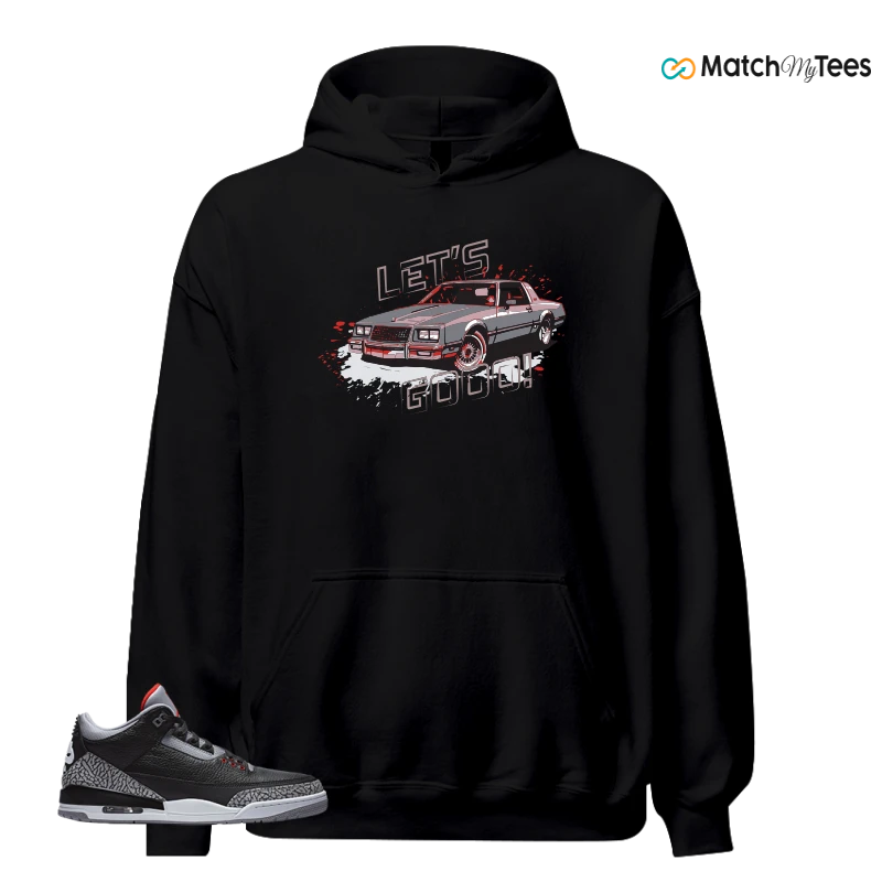 NIKE AIR JORDAN 3 BLACK CEMENT REIMAGINED SNEAKER Matching Tees hoodie