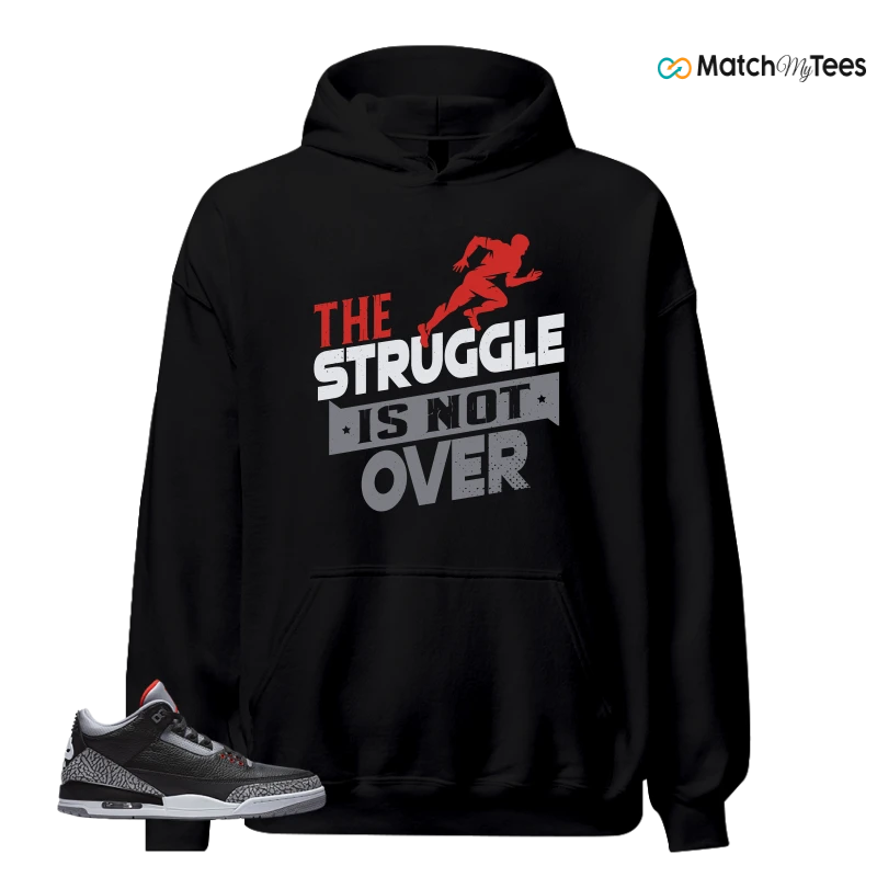 NIKE AIR JORDAN 3 BLACK CEMENT REIMAGINED SNEAKER Matching Tees hoodie