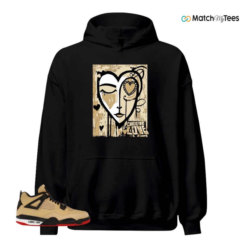 NIKE AIR JORDAN 4 RETRO GS PIZZA SNEAKER/FIRE RED/SESAME/WHITE/STARFISH matching Hoodie