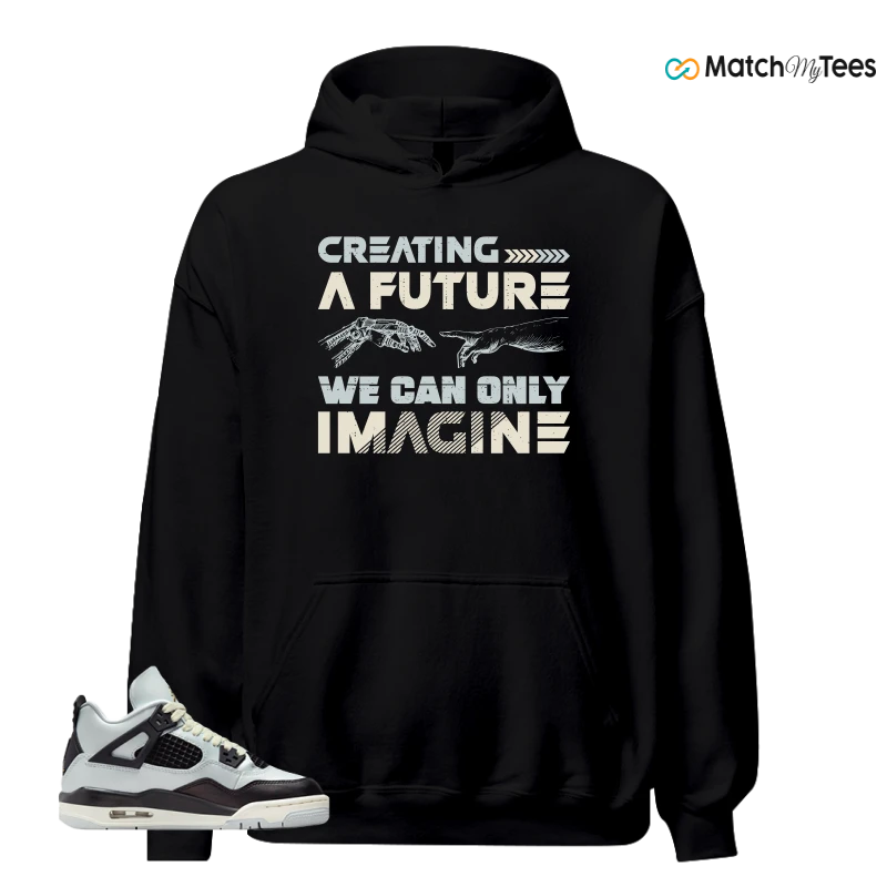 NIKE AIR JORDAN 4 RETRO PLATINUM GOLD SNEAKER Matching Tees hoodie