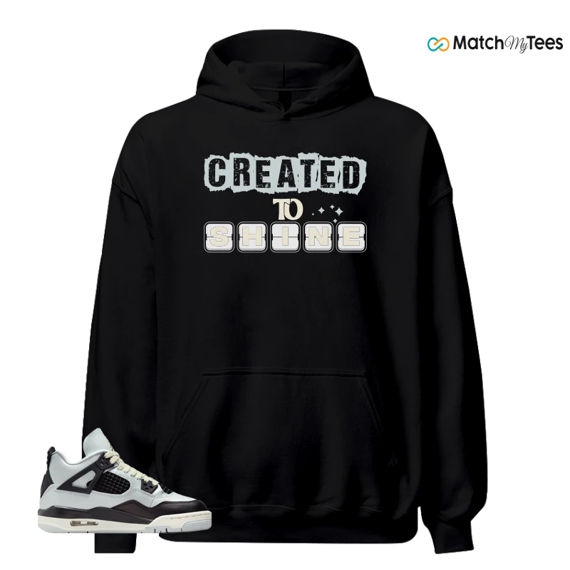 NIKE AIR JORDAN 4 RETRO PLATINUM GOLD SNEAKER Matching Tees Hoodie for Men