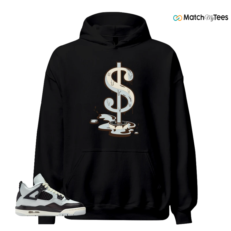 NIKE AIR JORDAN 4 RETRO PLATINUM GOLD SNEAKER Matching Tees hoodie