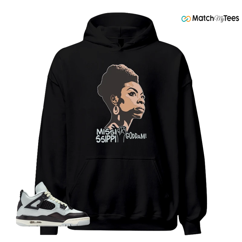 NIKE AIR JORDAN 4 RETRO PLATINUM GOLD SNEAKER Matching Tees hoodie