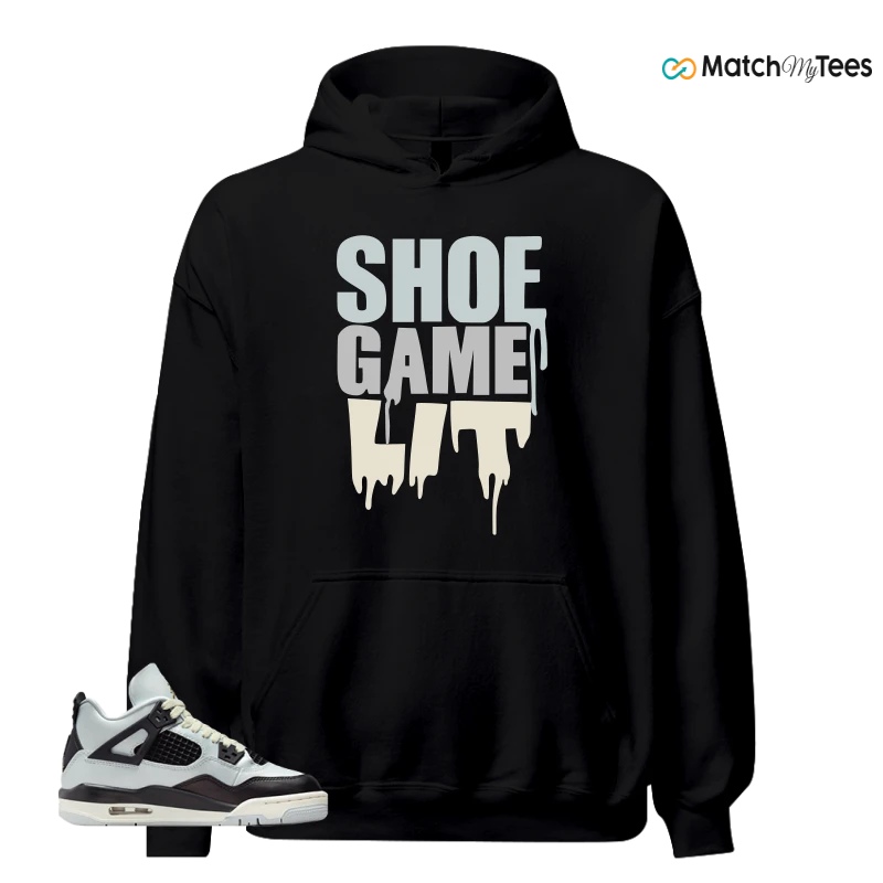 NIKE AIR JORDAN 4 RETRO PLATINUM GOLD SNEAKER Matching Tees Hoodie for Men