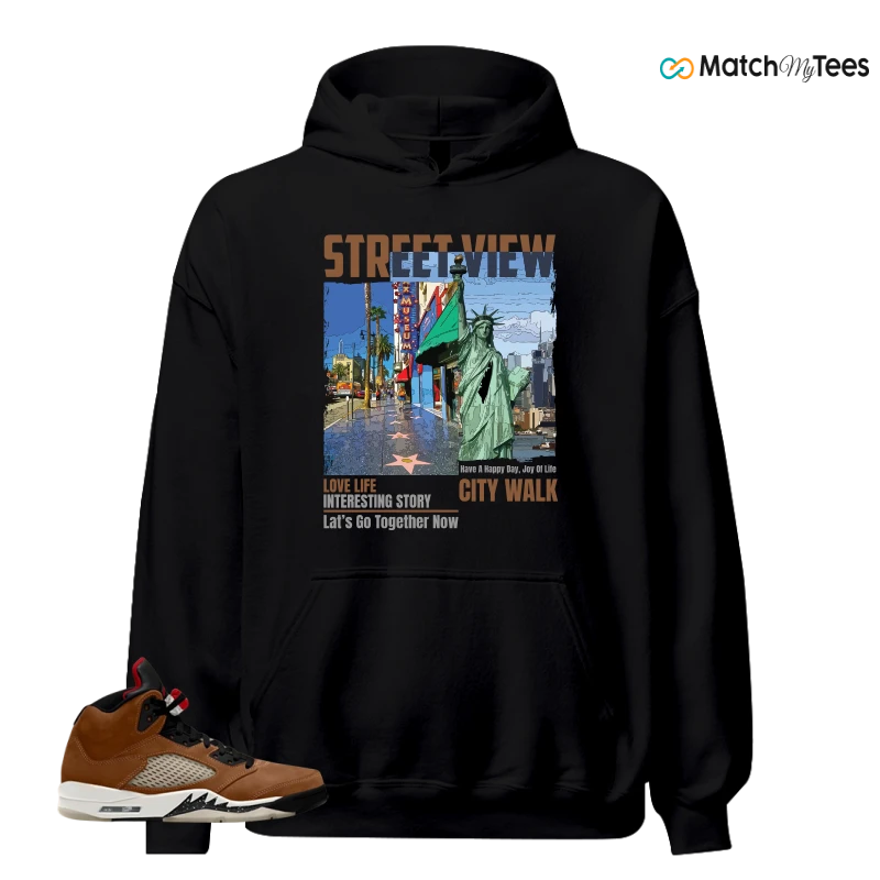 NIKE AIR JORDAN 5 ARCHAEO BROWN 2024 SNEAKER Matching Tees hoodie