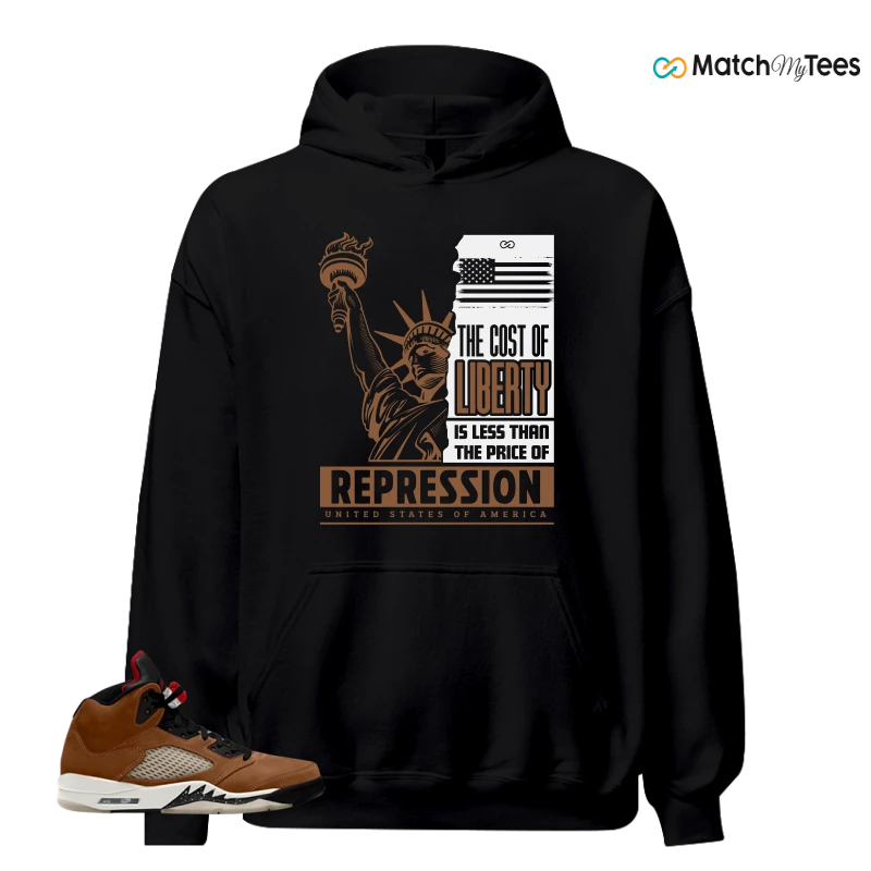 NIKE AIR JORDAN 5 ARCHAEO BROWN 2024 SNEAKER Matching Tees hoodie