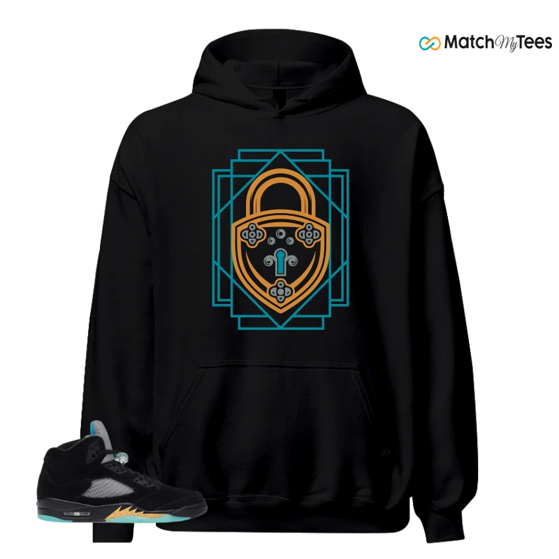 NIKE AIR JORDAN 5 RETRO AQUA SNEAKER Matching Tees hoodie