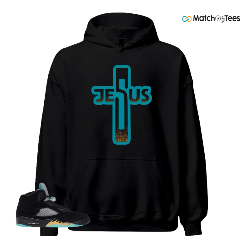 NIKE AIR JORDAN 5 RETRO AQUA SNEAKER Matching Tees hoodie