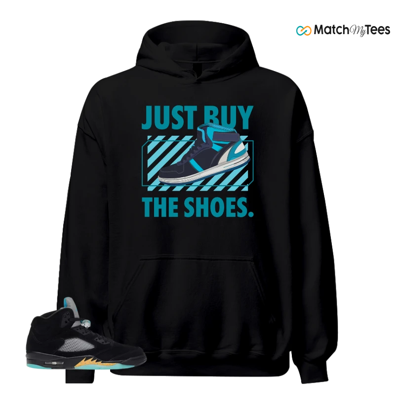 NIKE AIR JORDAN 5 RETRO AQUA SNEAKER Matching Tees hoodie