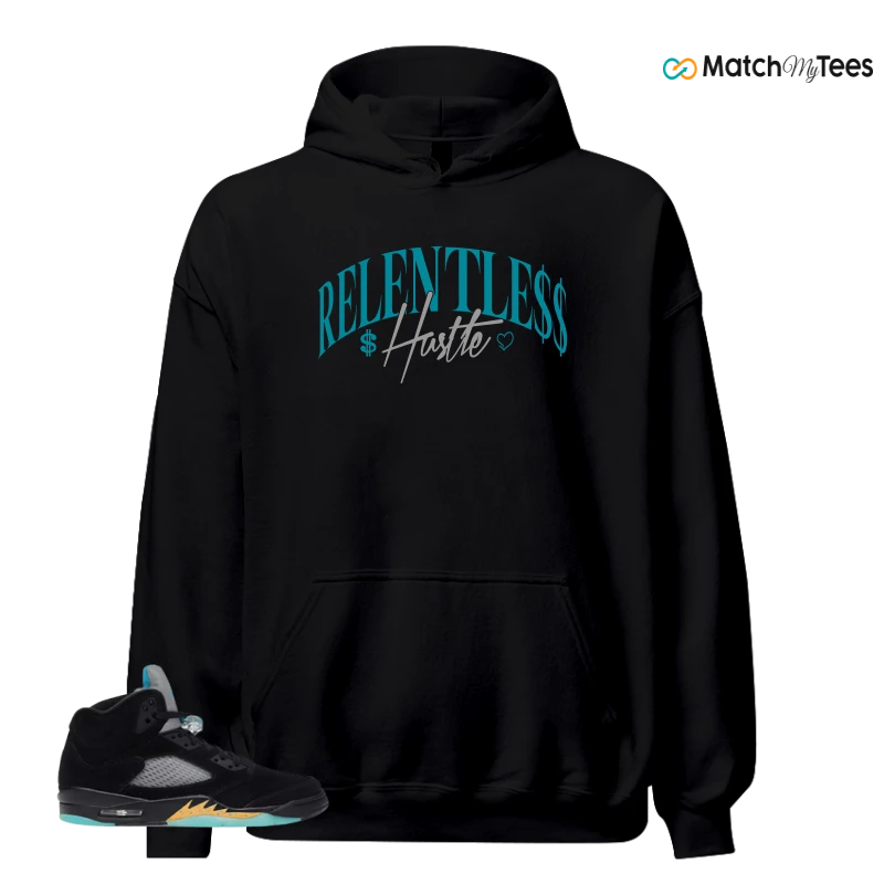 NIKE AIR JORDAN 5 RETRO AQUA SNEAKER Matching Tees hoodie