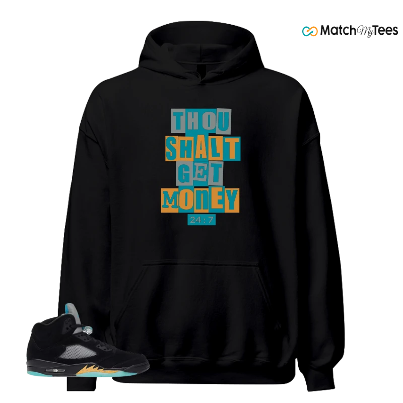 NIKE AIR JORDAN 5 RETRO AQUA SNEAKER Matching Tees hoodie