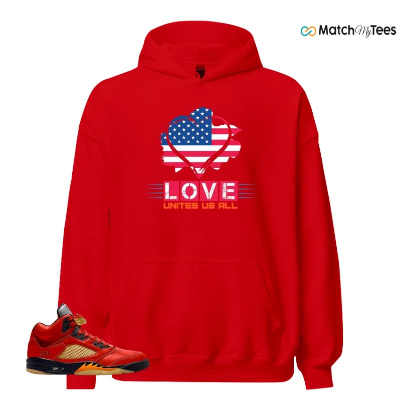 NIKE AIR JORDAN 5 RETRO DUNK ON MARS (WOMEN'S) SNEAKER Matching Tees hoodie