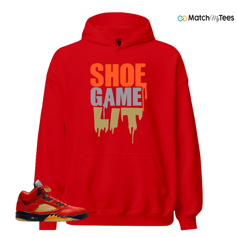 NIKE AIR JORDAN 5 RETRO DUNK ON MARS (WOMEN'S) SNEAKER Matching Tees Hoodie for Men