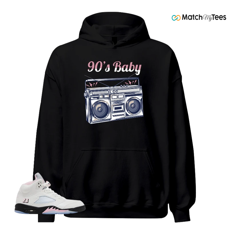 NIKE AIR JORDAN 5 RETRO MEDIUM SOFT PINK SNEAKER Matching Tees hoodie