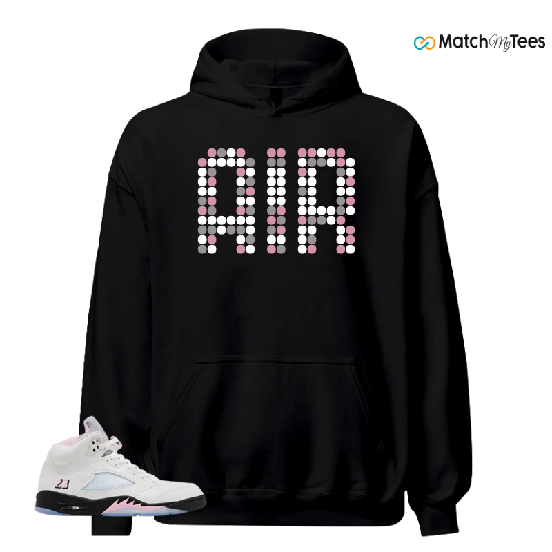 NIKE AIR JORDAN 5 RETRO MEDIUM SOFT PINK SNEAKER Matching Tees hoodie