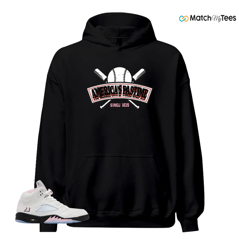 NIKE AIR JORDAN 5 RETRO MEDIUM SOFT PINK SNEAKER Matching Tees hoodie