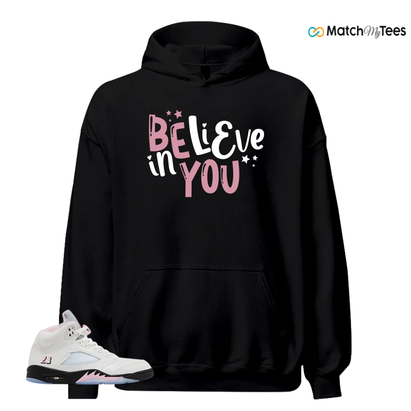 NIKE AIR JORDAN 5 RETRO MEDIUM SOFT PINK SNEAKER Matching Tees hoodie