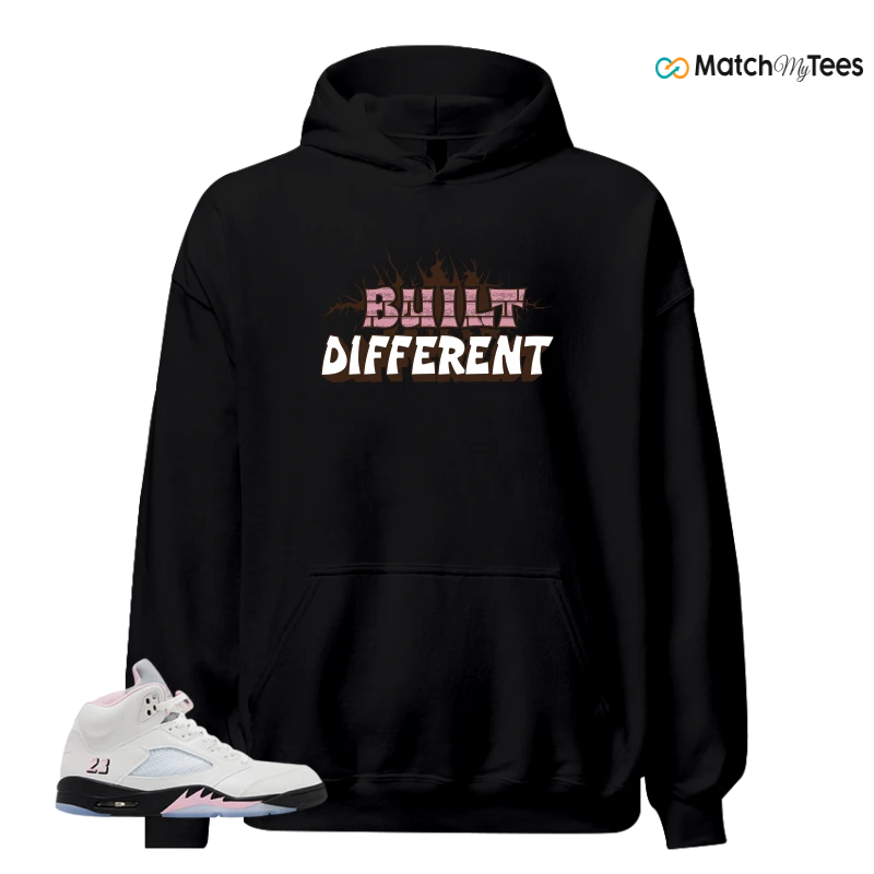NIKE AIR JORDAN 5 RETRO MEDIUM SOFT PINK SNEAKER Matching Tees hoodie