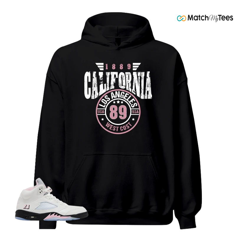 NIKE AIR JORDAN 5 RETRO MEDIUM SOFT PINK SNEAKER Matching Tees hoodie