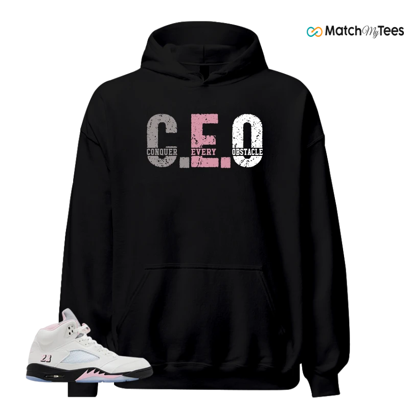 NIKE AIR JORDAN 5 RETRO MEDIUM SOFT PINK SNEAKER Matching Tees hoodie