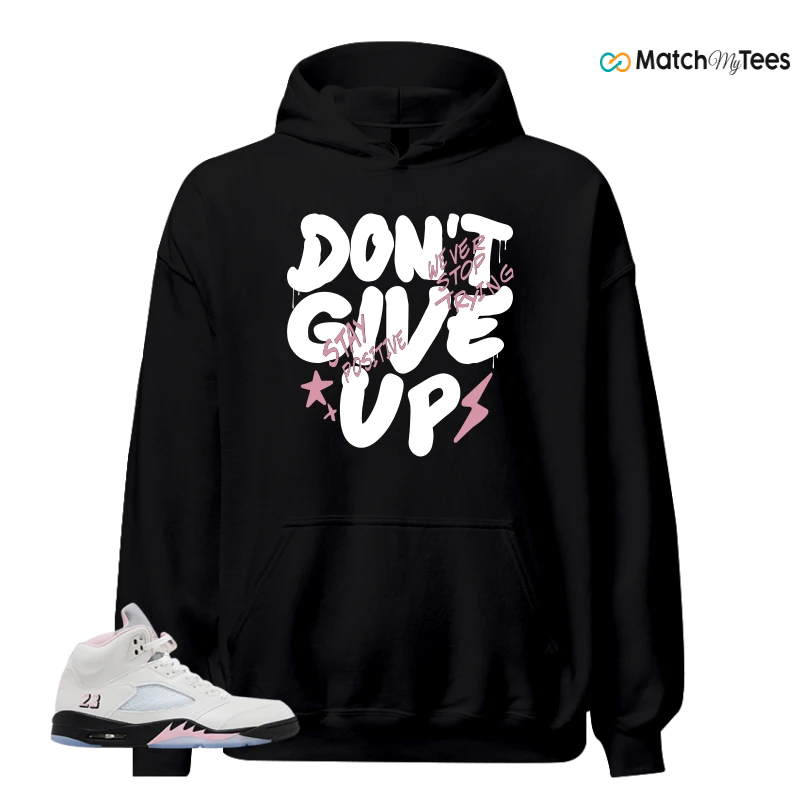 NIKE AIR JORDAN 5 RETRO MEDIUM SOFT PINK SNEAKER Matching Tees hoodie