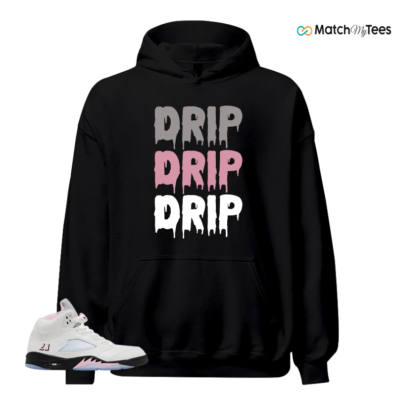 NIKE AIR JORDAN 5 RETRO MEDIUM SOFT PINK SNEAKER Matching Tees hoodie