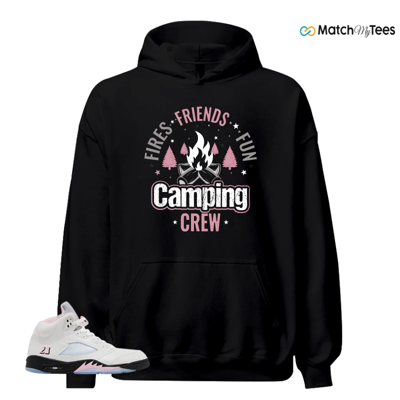 NIKE AIR JORDAN 5 RETRO MEDIUM SOFT PINK SNEAKER Matching Tees hoodie