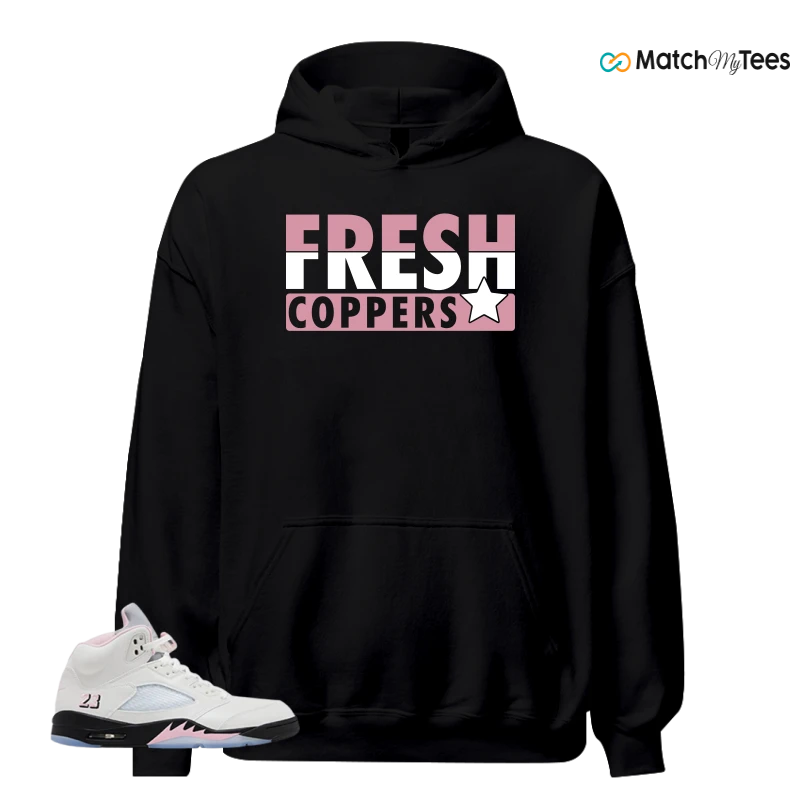 NIKE AIR JORDAN 5 RETRO MEDIUM SOFT PINK SNEAKER Matching Tees hoodie