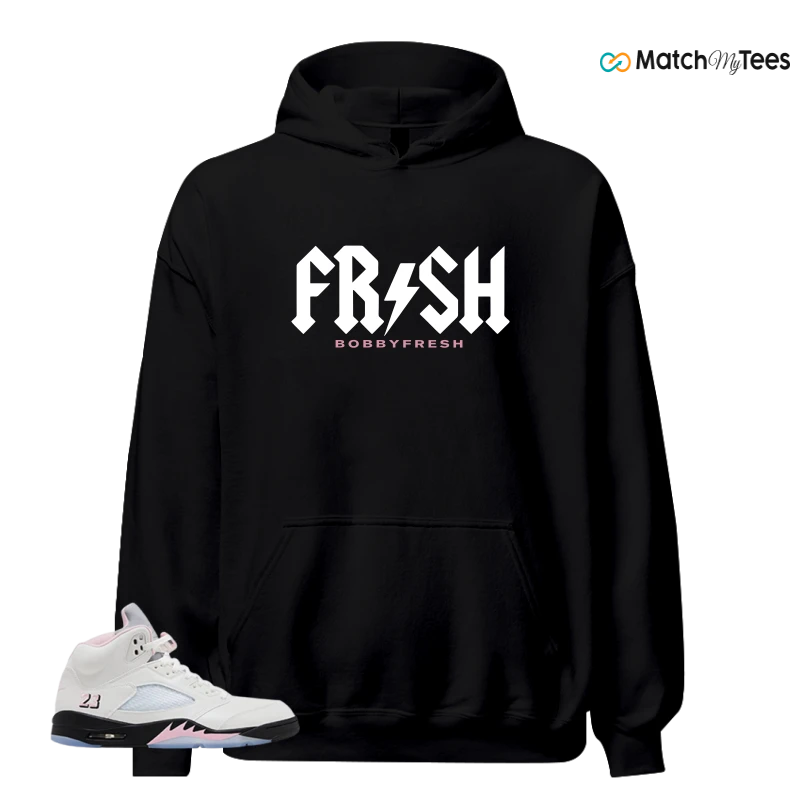 NIKE AIR JORDAN 5 RETRO MEDIUM SOFT PINK SNEAKER Matching Tees hoodie