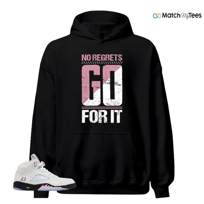 NIKE AIR JORDAN 5 RETRO MEDIUM SOFT PINK SNEAKER Matching Tees hoodie