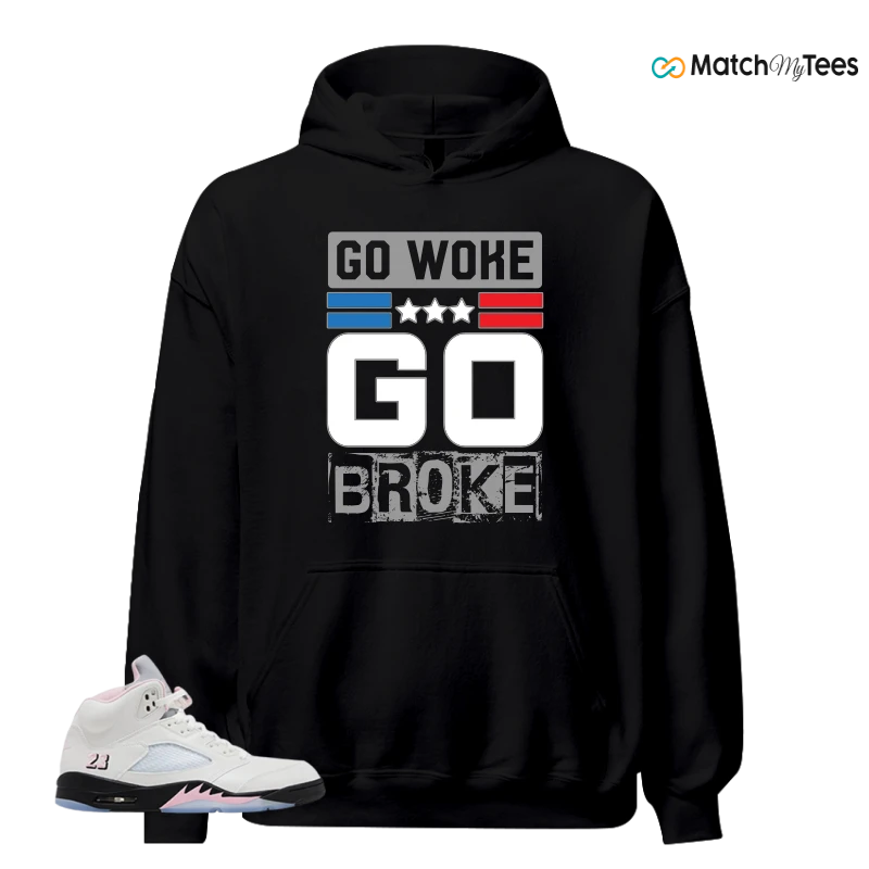 NIKE AIR JORDAN 5 RETRO MEDIUM SOFT PINK SNEAKER Matching Tees hoodie