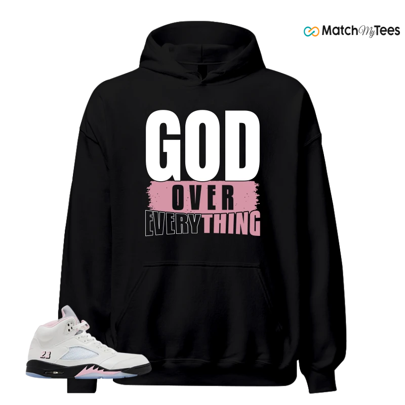 NIKE AIR JORDAN 5 RETRO MEDIUM SOFT PINK SNEAKER Matching Tees hoodie