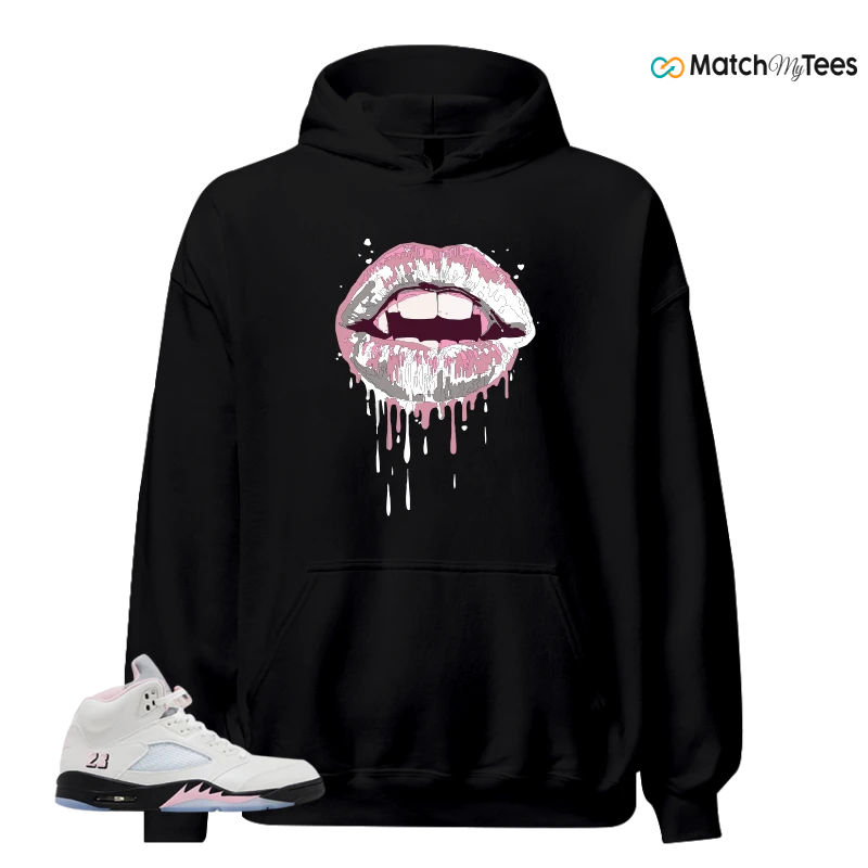 NIKE AIR JORDAN 5 RETRO MEDIUM SOFT PINK SNEAKER Matching Tees hoodie