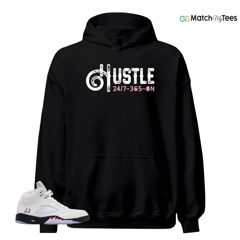 NIKE AIR JORDAN 5 RETRO MEDIUM SOFT PINK SNEAKER Matching Tees hoodie