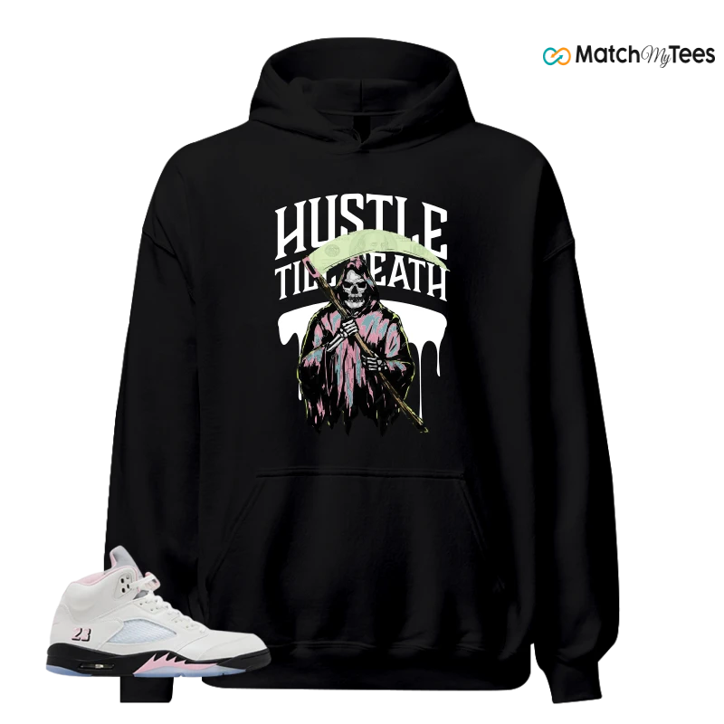 NIKE AIR JORDAN 5 RETRO MEDIUM SOFT PINK SNEAKER Matching Tees hoodie