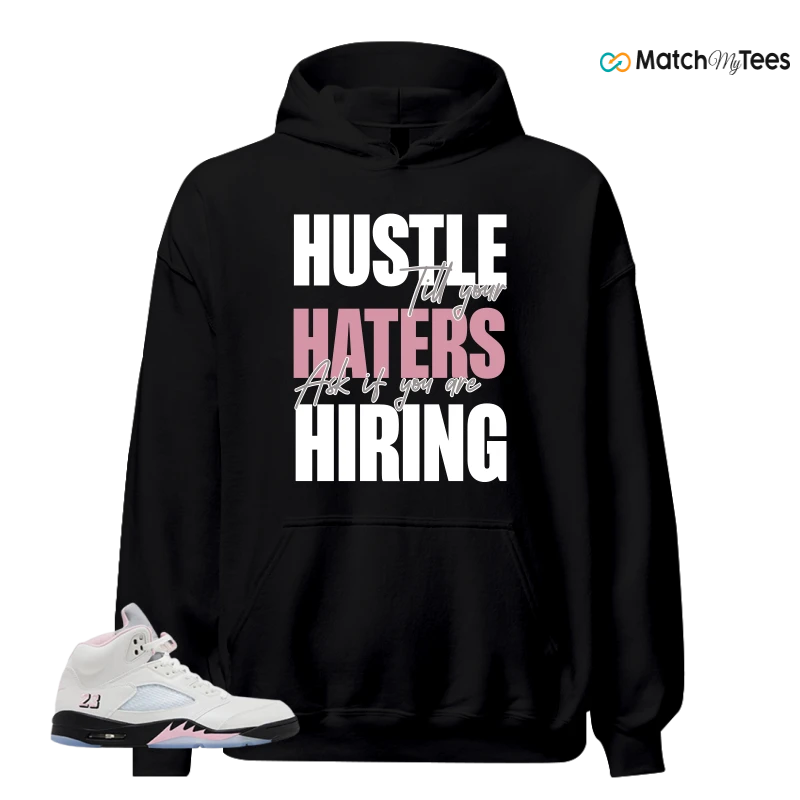 NIKE AIR JORDAN 5 RETRO MEDIUM SOFT PINK SNEAKER Matching Tees hoodie