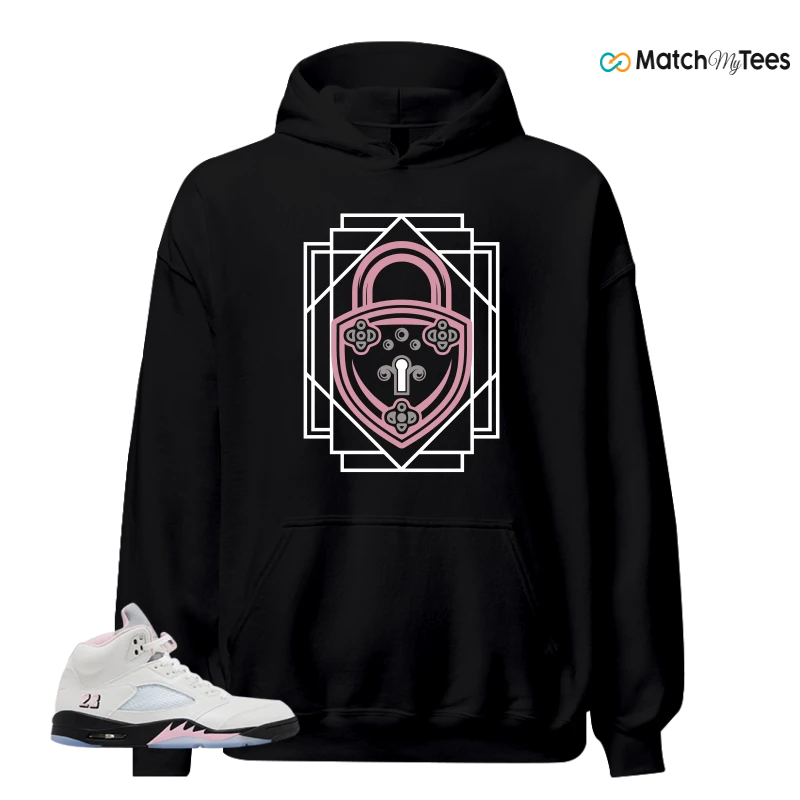 NIKE AIR JORDAN 5 RETRO MEDIUM SOFT PINK SNEAKER Matching Tees hoodie