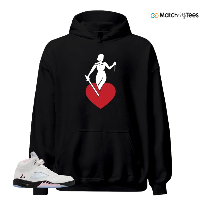 NIKE AIR JORDAN 5 RETRO MEDIUM SOFT PINK SNEAKER Matching Tees hoodie