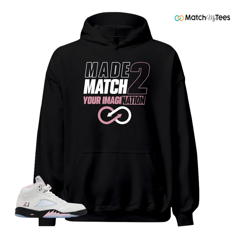 NIKE AIR JORDAN 5 RETRO MEDIUM SOFT PINK SNEAKER Matching Tees hoodie