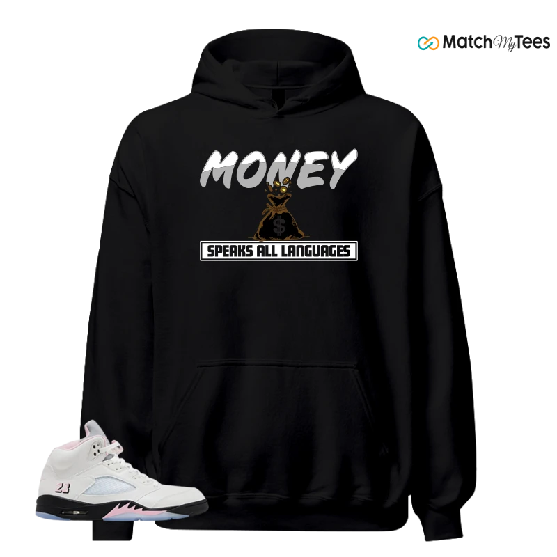 NIKE AIR JORDAN 5 RETRO MEDIUM SOFT PINK SNEAKER Matching Tees hoodie