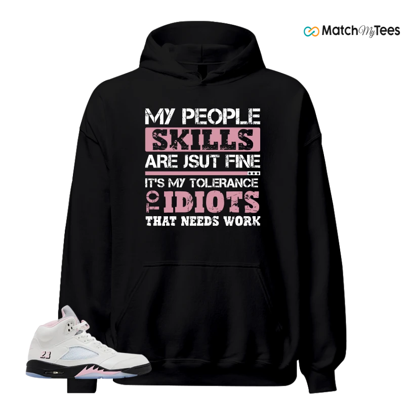 NIKE AIR JORDAN 5 RETRO MEDIUM SOFT PINK SNEAKER Matching Tees hoodie
