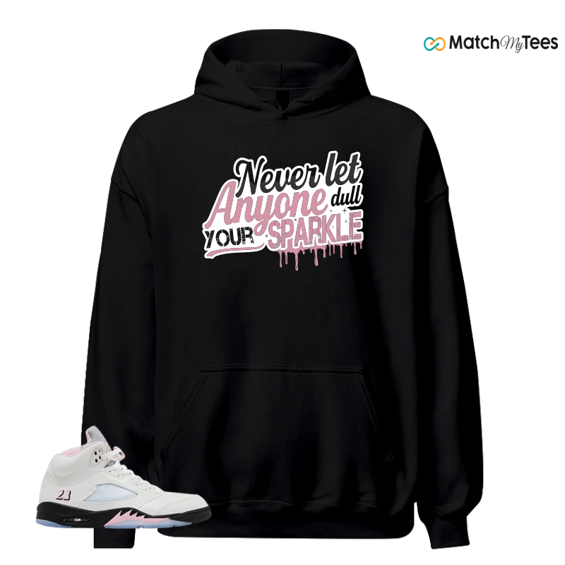 NIKE AIR JORDAN 5 RETRO MEDIUM SOFT PINK SNEAKER Matching Tees hoodie