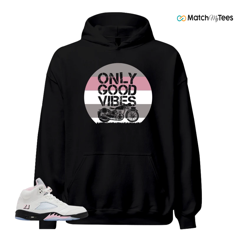 NIKE AIR JORDAN 5 RETRO MEDIUM SOFT PINK SNEAKER Matching Tees hoodie