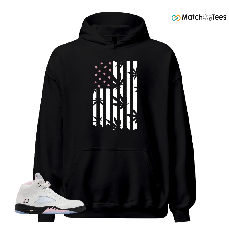 NIKE AIR JORDAN 5 RETRO MEDIUM SOFT PINK SNEAKER Matching Tees hoodie
