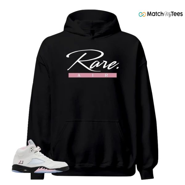 NIKE AIR JORDAN 5 RETRO MEDIUM SOFT PINK SNEAKER Matching Tees hoodie