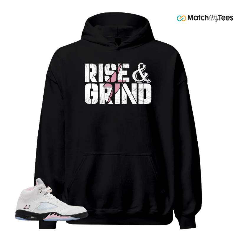 NIKE AIR JORDAN 5 RETRO MEDIUM SOFT PINK SNEAKER Matching Tees hoodie