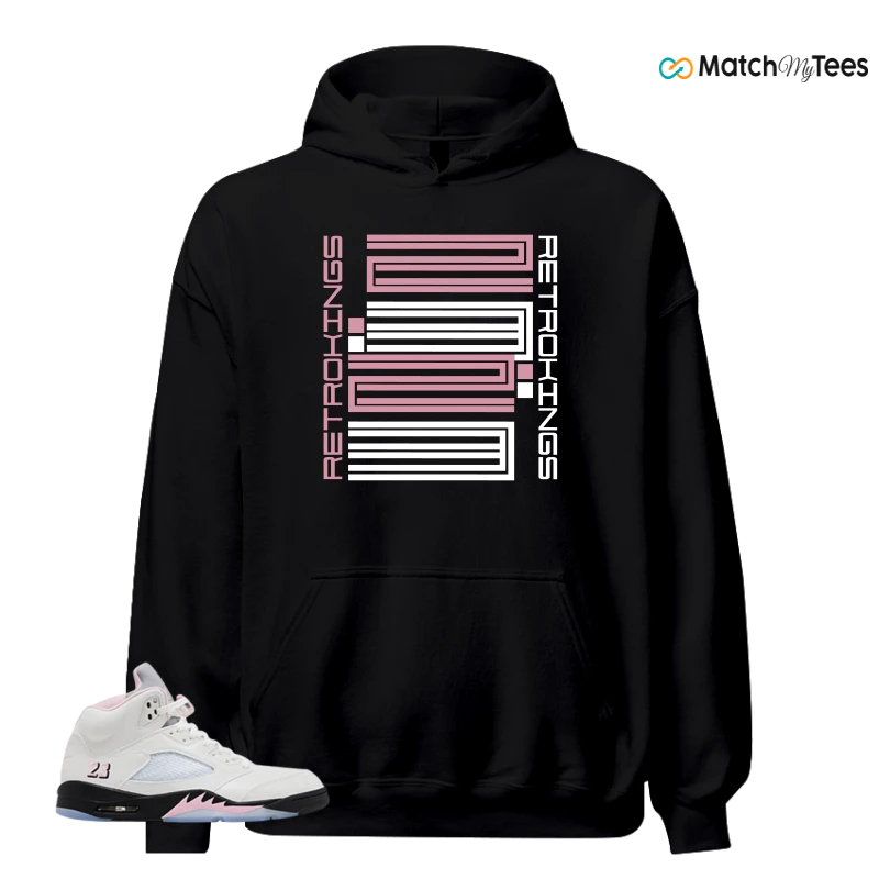 NIKE AIR JORDAN 5 RETRO MEDIUM SOFT PINK SNEAKER Matching Tees hoodie
