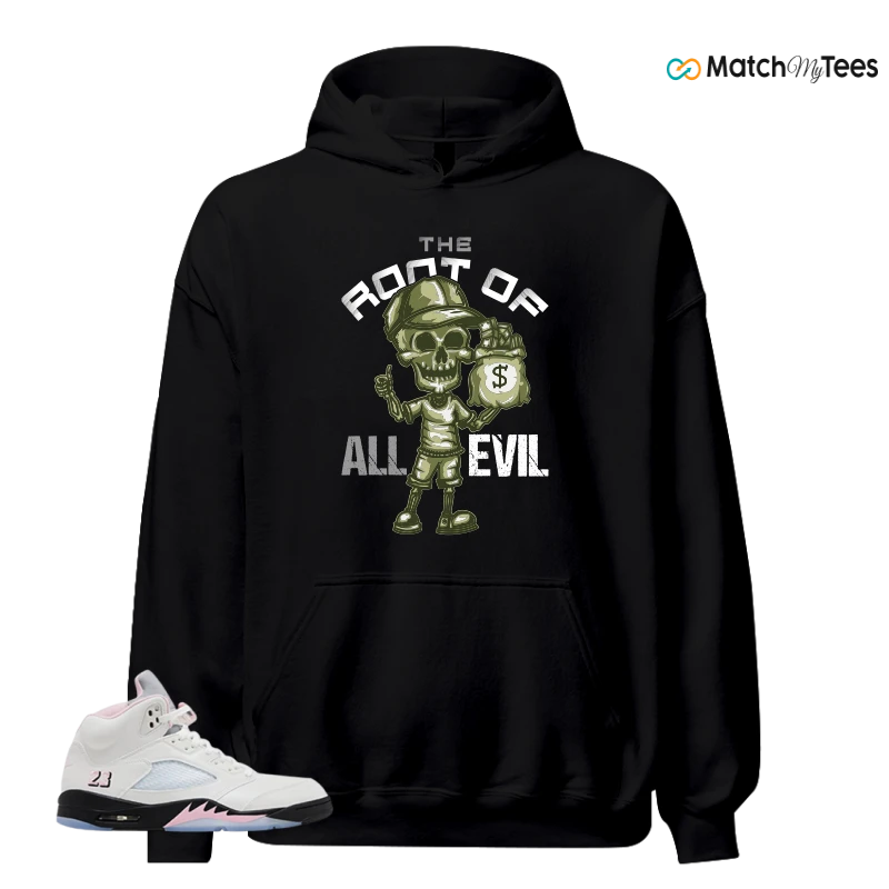 NIKE AIR JORDAN 5 RETRO MEDIUM SOFT PINK SNEAKER Matching Tees hoodie