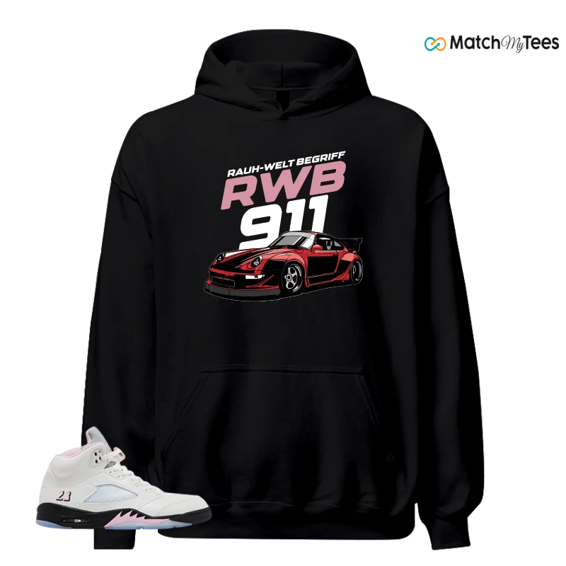 NIKE AIR JORDAN 5 RETRO MEDIUM SOFT PINK SNEAKER Matching Tees hoodie